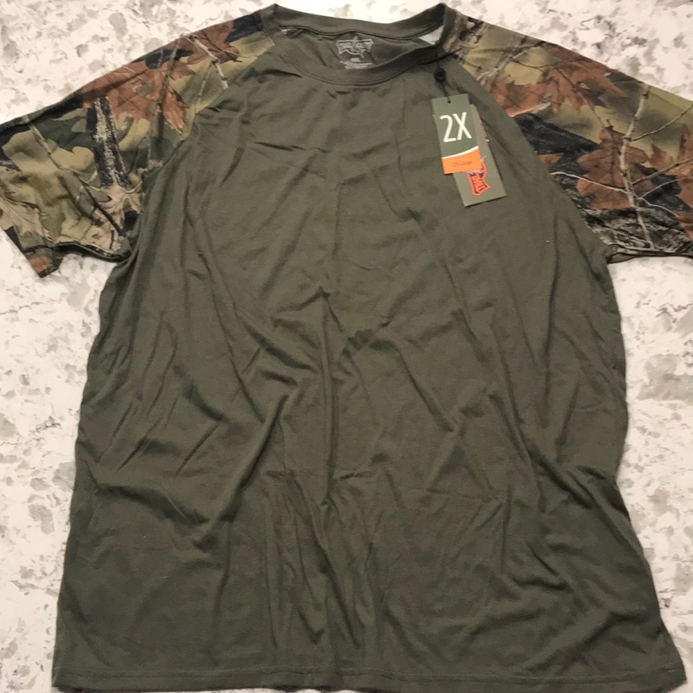 Trail Crest camo/green T-shirt. 2XL